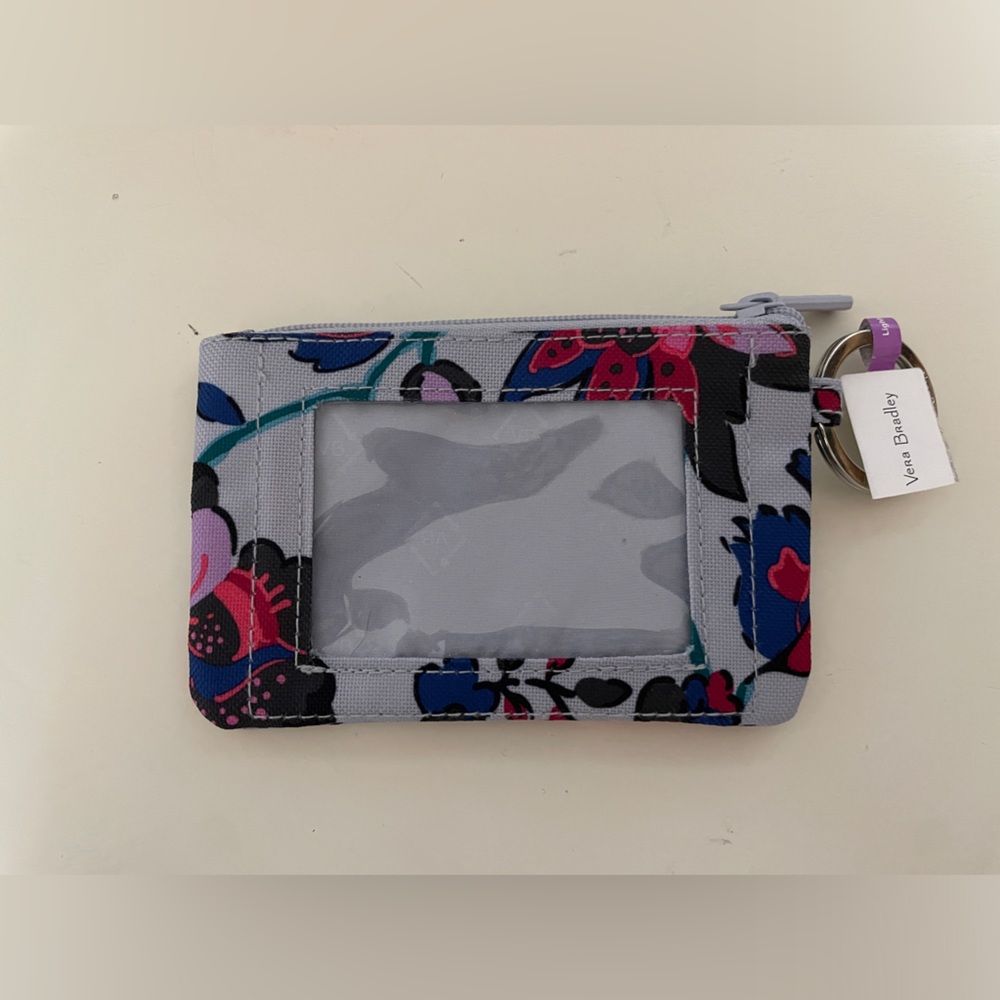 Vera Bradley Lighten Up Zip ID Case in Vineyard Floral
